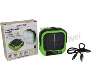 Foto van Benson Campinglamp Solar, met Powerbank IPX4, Opladen via Solar of USB-C 