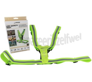 Foto van Lamp LED Veiligheidsvest Wandelen, Fietsen, Hardlopen 