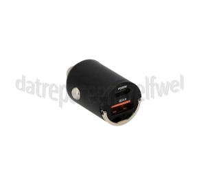 Foto van Musthavz Oplader Mini Autolader USB-A & USB-C 
