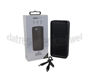 Foto van Musthavz Powerbank zwart, 20W 20.000 mAh 