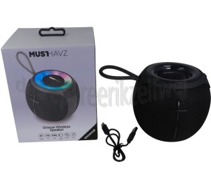 Foto van Musthavz Speaker Groove Wireless Speaker 5W, IPX4, USB-C, RGB 