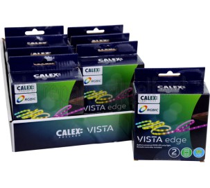 Foto van Calex Ledlamp Vista LED Strip 2 Meter, Batterij 2700K tot 6500K, 600 Lumen, RGBIC + CCT 