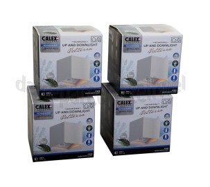 Foto van Calex Lamp Volterra Outdoor Wandlamp Zand Motion Sensor, IP44, 170 Lumen, 3000K, 1,5W 