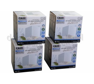 Foto van Calex Lamp Volterra Outdoor Wandlamp Wit Motion Sensor, IP44, 170 Lumen, 3000K, 1,5W 