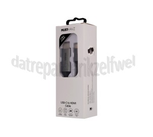 Foto van Musthavz USB Kabel USB-C naar HDMI Kabel, 1,8 Meter 4K 