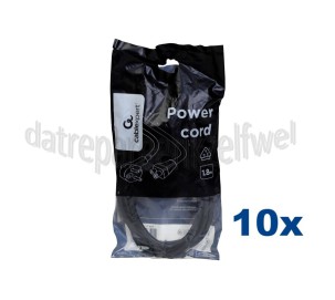 Foto van Netvoedingskabel Voedingskabel C5, 230V, 10 Amp 1,8 Meter, 3x1mm2 
