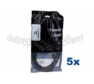 Foto van Netvoedingskabel Voedingskabel C13, 230V, 10 Amp 3 Meter, 3x1mm2 