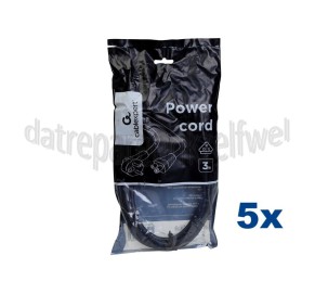 Foto van Netvoedingskabel Voedingskabel C5, 230V, 10 Amp 3 Meter, 3x0.75mm2 