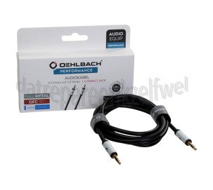 Foto van Oehlbach Jack Kabel i Connect 3,5mm Jack Kabel 1,5 Meter Verguld 