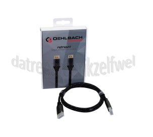 Foto van Oehlbach Displayport Kabel Refresh! DisplayPort 2.1 Kabel 1 Meter Bandbreedte tot 80 Gbps 