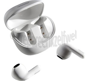 Foto van JVC Hoofdtelefoon Gumy Air Oordopjes, Draadloos, Wit Bluetooth 5,4, Spatwaterdicht IPX 4 