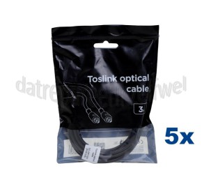 Foto van Optische Kabel Toslink 3 Meter Digitale audioverbindingen 
