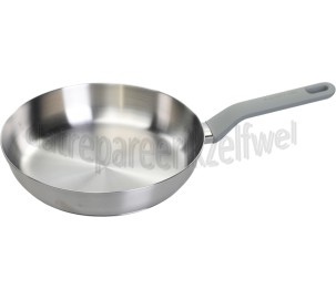 Foto van BergHOFF Pan Braadpan 24cm SS18/10 Moonmist Inductie, Halogeen, Vitrokeramisch, Gas 