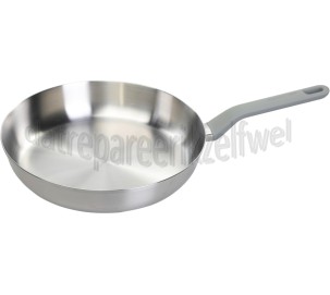 Foto van BergHOFF Pan Braadpan antikleef 24 cm SS18/10 Moonmist Inductie, Halogeen, Vitrokeramisch, Gas 