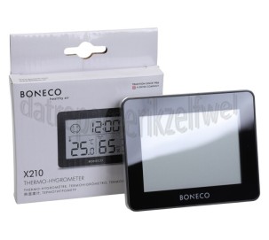 Foto van Boneco Temperatuurmeter Thermo-hygrometer Zwart 