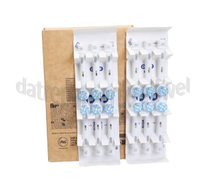 Foto van OralB Tandenborstelset Sensitive Clean, Wit, 12 Stuks Oral-B tandenborstels 