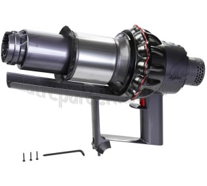 Foto van Dyson Motor Main Body & Big Cyclone, Nickel/Red SV12 Cyclone V10 Absolute, Absolute+, Absolute Pro 