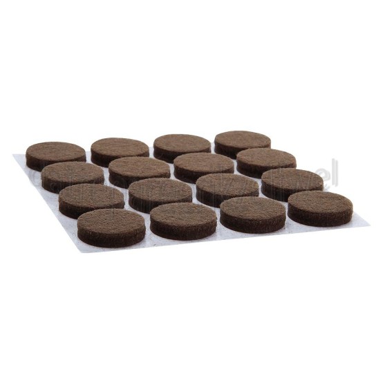 Foto van Deltafix Krasvilt Anti-krasvilt bruin Rond 22mm 
