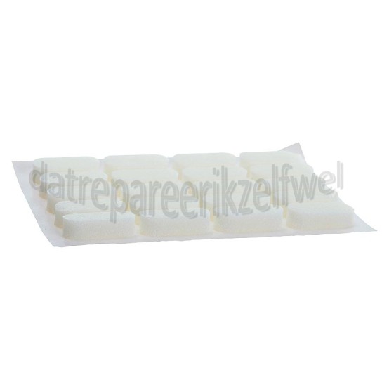 Foto van Deltafix Geluiddemper Geluiddemper wit Zelfklevend 