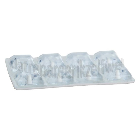 Foto van Deltafix Stootdopje zelfklevend transparant 18x18x6mm 