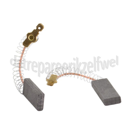 Foto van Alternatief Koolborstel set, 12 x 5 met veer/klem WM 6.. serie 