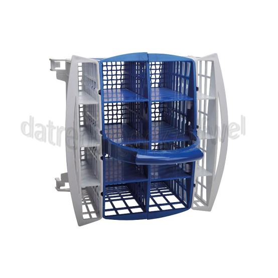 Foto van Ariston-Blue Air Bestekbak 8 vaks -met handvat- LV64AIX -blauw- 