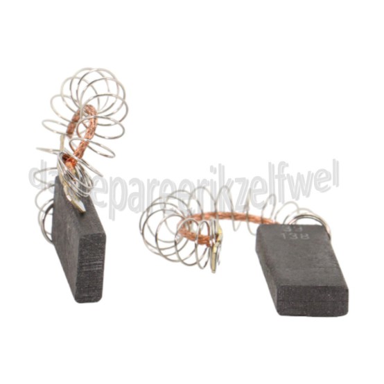 Foto van Alternatief Koolborstel set, 12 x 5 met veer/klem WM 6.. serie 