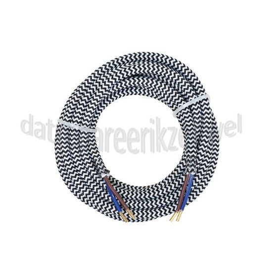 Foto van Calex Kabel Kabel zwart/wit 2x0,75mm 3m Max. 250V-60W 