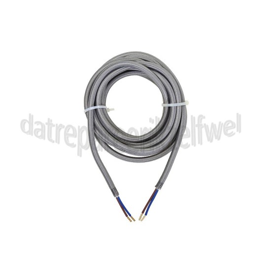 Foto van Calex Kabel Kabel grijs 2x0,75mm 3m Max. 250V-60W 
