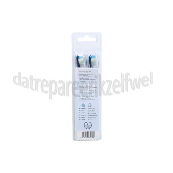Foto van Philips Tandenborstelset W Optimal White opzetborstels, 4 stuks Sonicare 