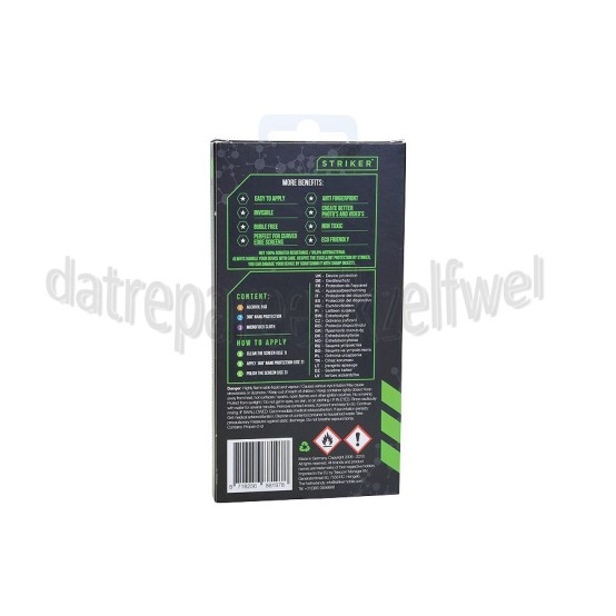 Foto van Striker Screen Protector 360 High Tech Nano Protection Alcohol pad, 360 graden Nano Protection, Microvezel doek 