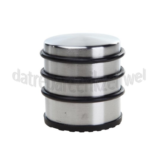 Foto van Deltafix Deurstop Deurstopper 6,5x7cm Chroom, RVS Look 