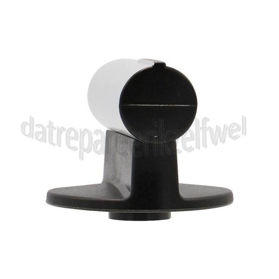 Foto van Indesit Knop Gasknop, Chroom/Zwart KP9F11S, KP9F91SX 