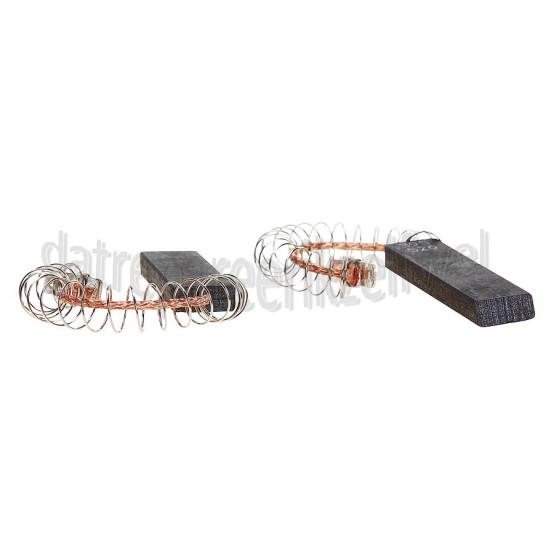 Foto van Koolborstel Set, 12 x 5 met veer/klem WAE27160, WAE281M1 
