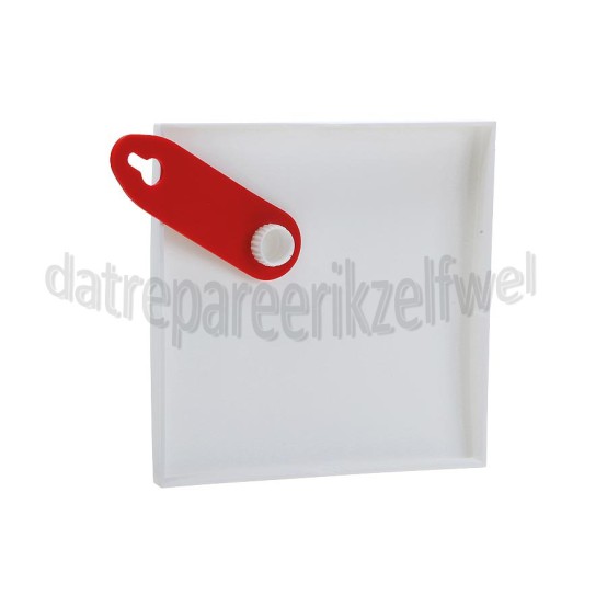 Foto van ETM Plafondplaat Plaat vierkant -wit- 10x11 cm 