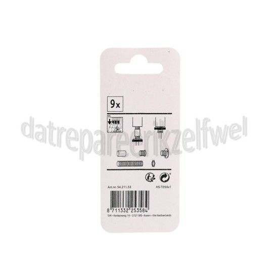 Foto van Q-Link Montageset M10 9-delig Schemerlamp montage-set 