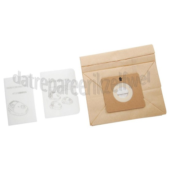 Foto van Moulinex Stofzuigerzak Papier 6 stuks + 1 Mf MO1523, Mini Space 
