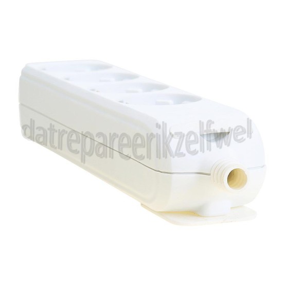 Foto van Tafelcontactdoos Randaarde 4 Voudig monteerbaar, zonder snoer Max. 3500W 