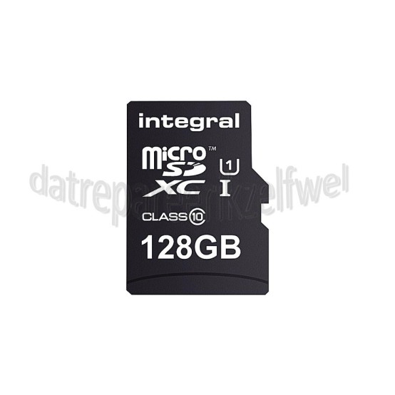 Foto van Integral Memory card Class 10 UHS-I U1 (incl.SD adapter) Micro SDHC card 128GB 90MB/s 