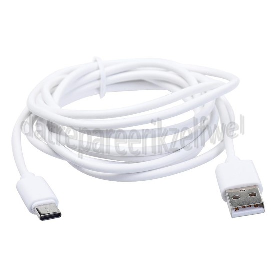 Foto van Easyfiks USB Kabel wit, 200 cm usb A naar C Universeel USB Type C 