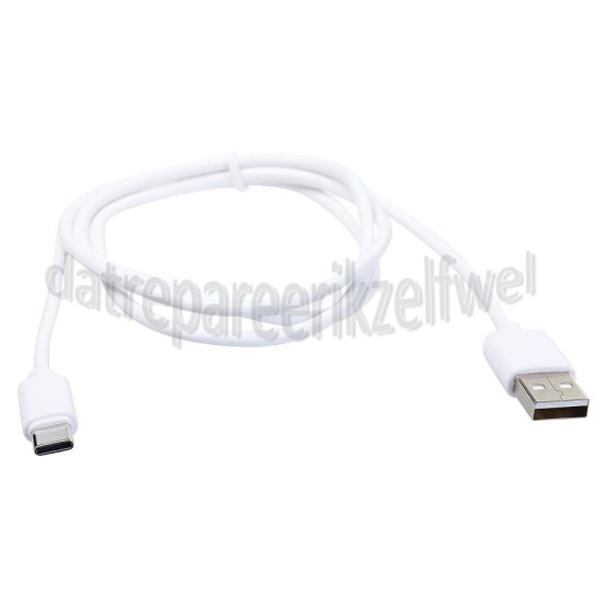 Foto van Easyfiks USB Kabel wit, 100 cm Usb A naar C USB Type C 