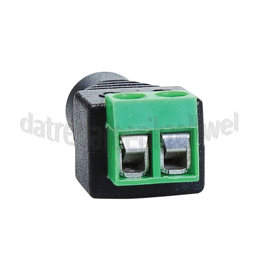 Foto van Adapter Voedingsstekker 5.5 x 2.1 mm Female Schroefaansluiting 