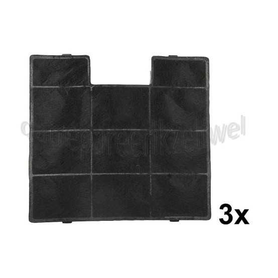 Foto van Inventum Filter Koolstoffilter, 3 stuks AKP9000, AKE9004, AKB9004, 