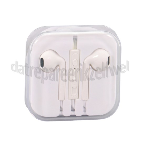 Foto van Grab 'n Go Hoofdtelefoon In Ear Hoofdtelefoon Wit, met microfoon Universeel 3,5mm 
