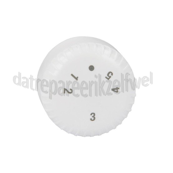 Foto van Pelgrim Knop Van thermostaat, wit EEK146A, KKS8122, KK2122V 