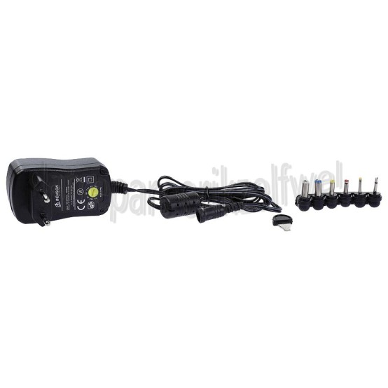 Foto van Benson Netadapter Universeel 1000 Mah 3-12V gestabiliseerd Incl. 6 pluggen 