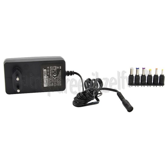 Foto van HQ Power Netadapter Universeel 1000 Mah 13.5 tot 30V Gestabiliseerd met 6 aansluitingen 