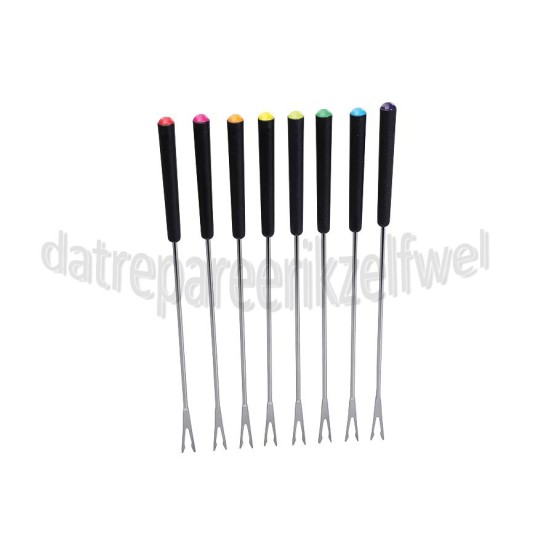 Foto van Tefal Vorkje Fondue vork, 8 stuks EF100010, WK302013, TA500012 