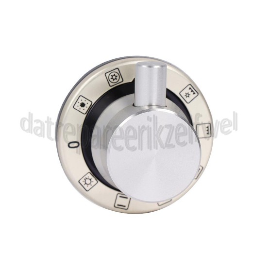 Foto van Knop Ilve G3030608, 504-2, RVS/zwart G303/06/08, VTA96, PDE100MP, TD90LMP 