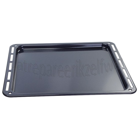 Foto van Hotpoint Bakplaat Geemailleerd, Grijs, 37,5x45cm AKZ7950IX, BLIMS9100IXL 